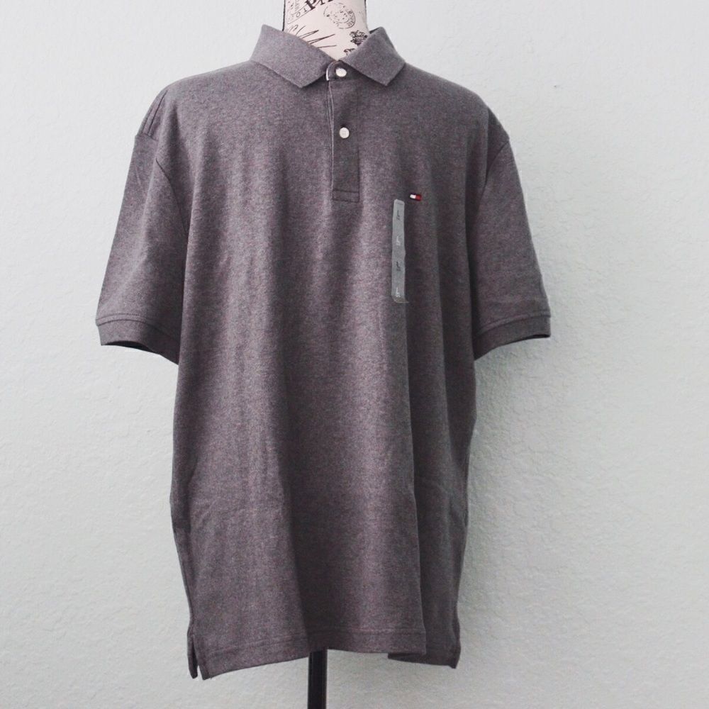 NWT Tommy Hilfiger Classic Gray Polo Shirt in L